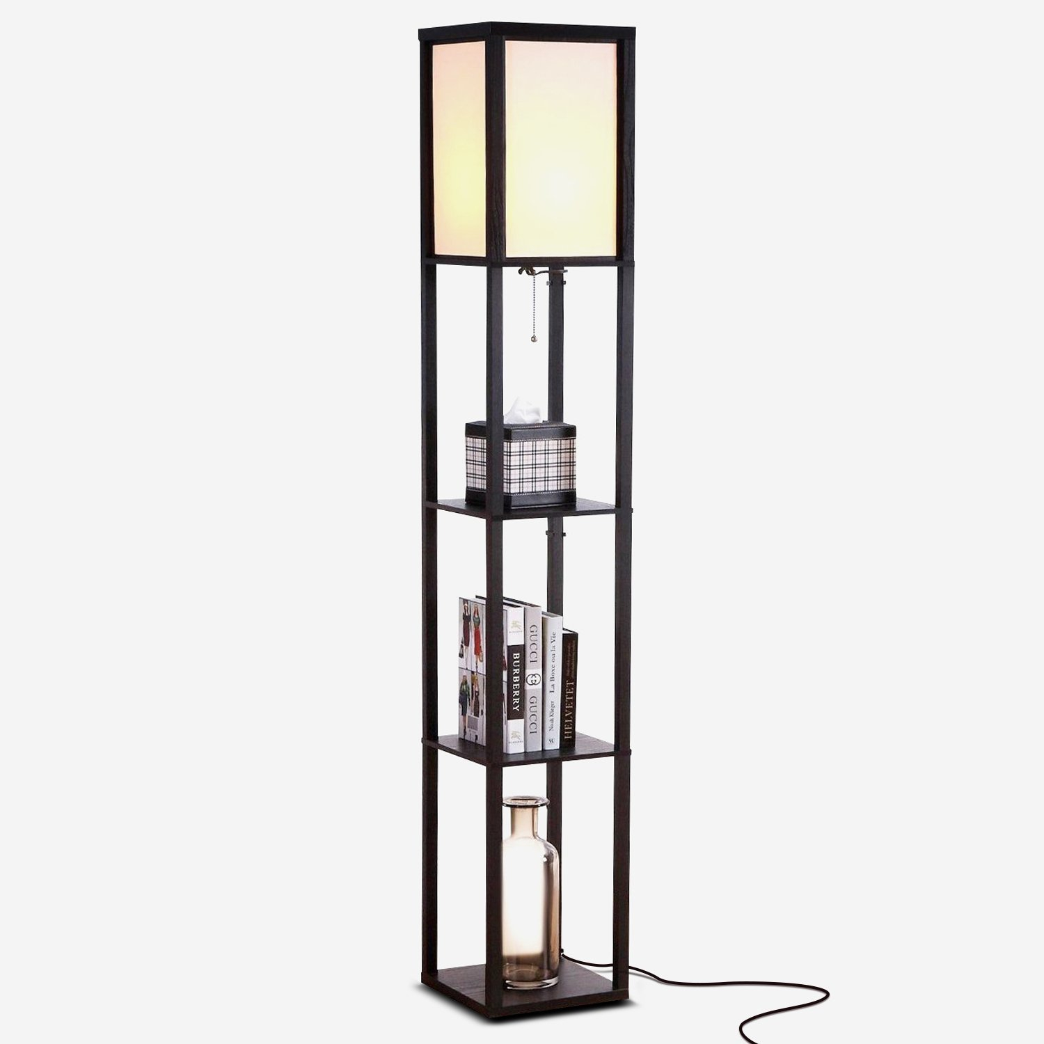 Maxwell Led Shelf Lamp Floor Standing Modern Light W Display Shelves in dimensions 1500 X 1500