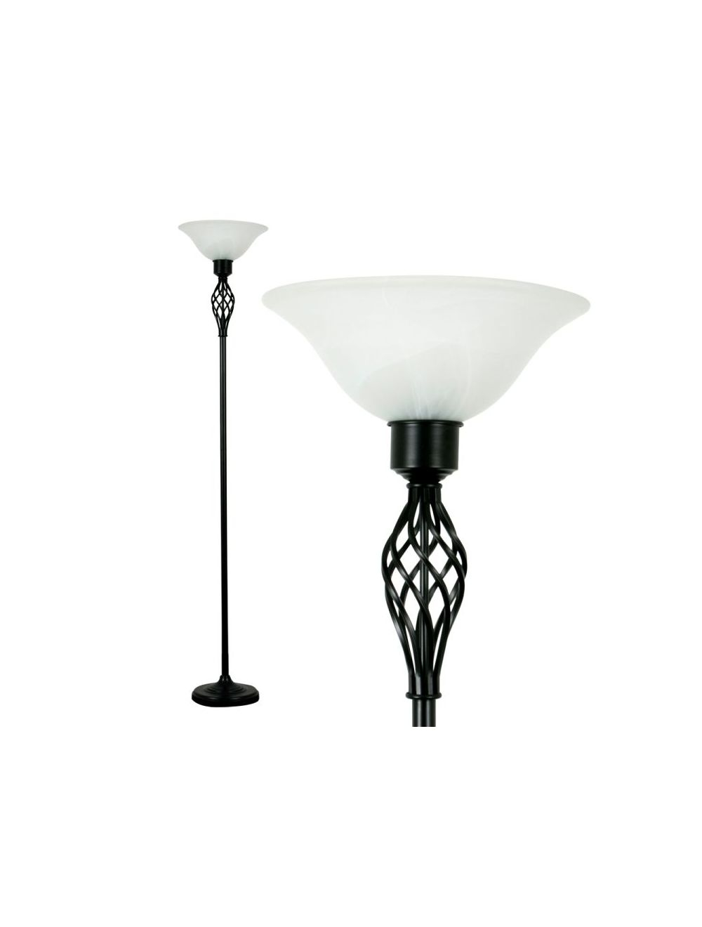 Memphis Twist Black Uplighter Floor Lamp within measurements 1000 X 1320