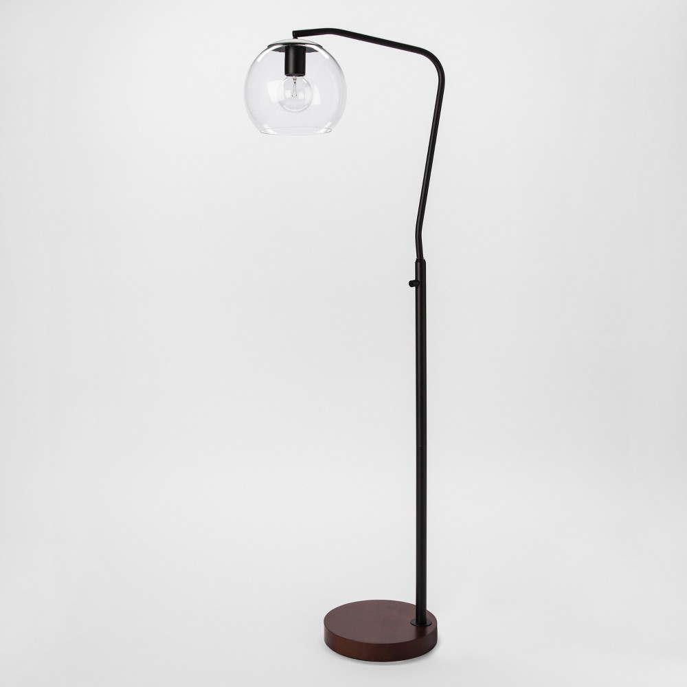 Menlo Glass Globe Floor Lamp Black Includes Energy Efficient intended for measurements 1000 X 1000
