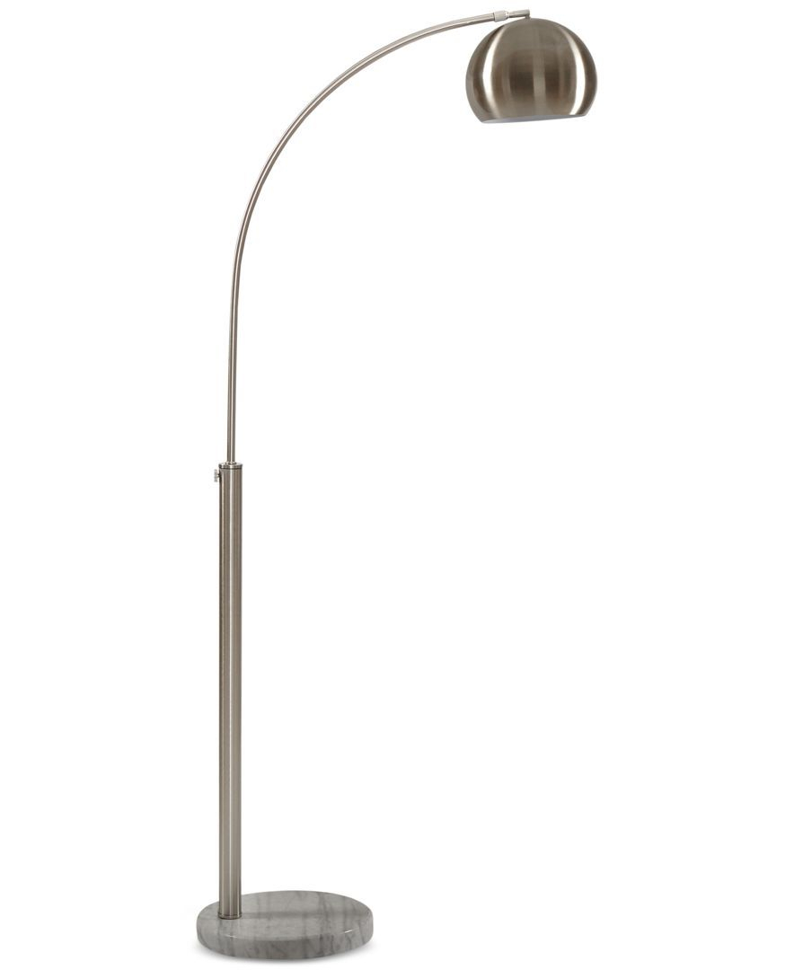 Menlo Nickel Floor Lamp Products Floor Lamp Silver intended for dimensions 884 X 1080