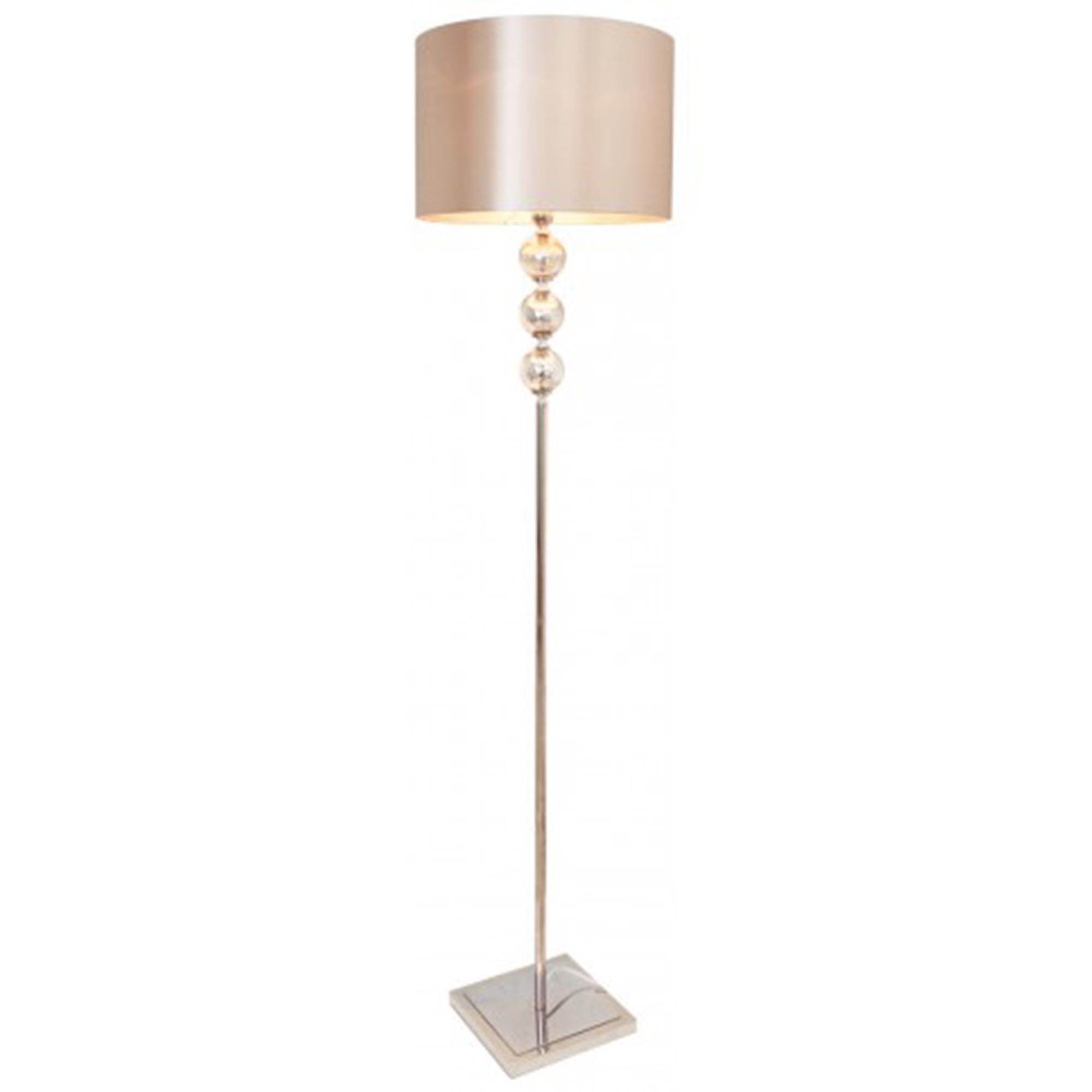 Mercury Floor Lamp With Champagne Shade pertaining to proportions 2000 X 2000