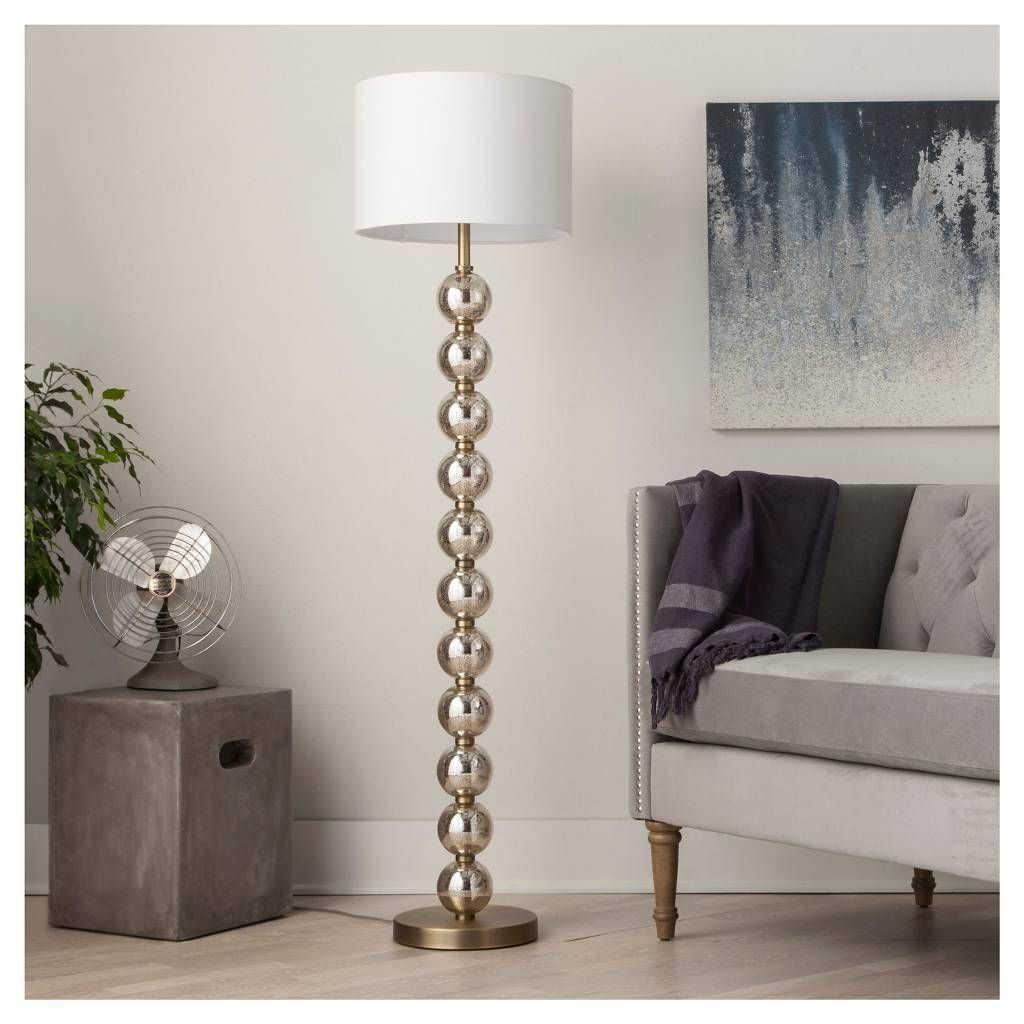 Mercury Glass Stacked Ball Floor Lamp Brass Includes Energy inside size 1024 X 1024