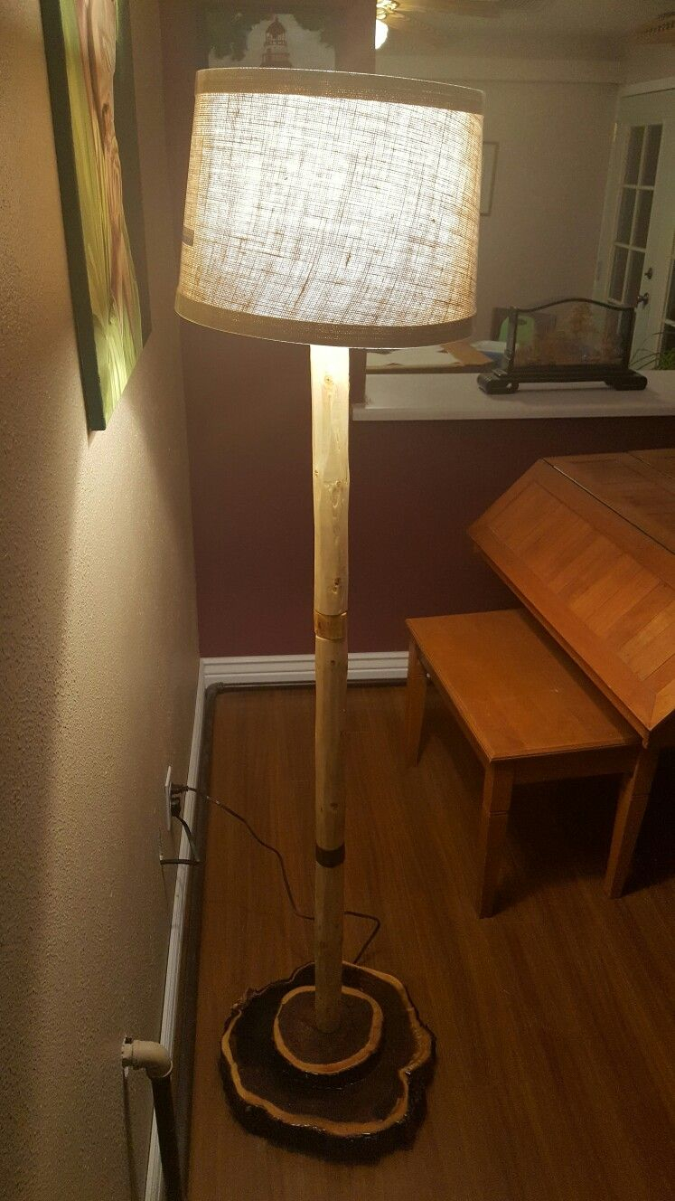 Mesquite And Pine Floor Lamp With Clear Epoxy Finish Pine intended for sizing 747 X 1328