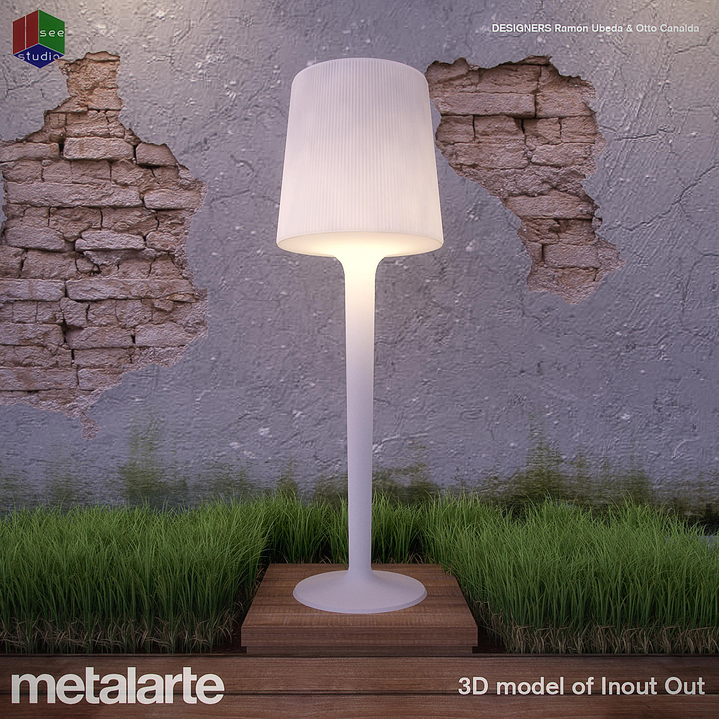 Metalarte Inout Out Lamp 3d Model Cgtrader intended for size 1400 X 1400