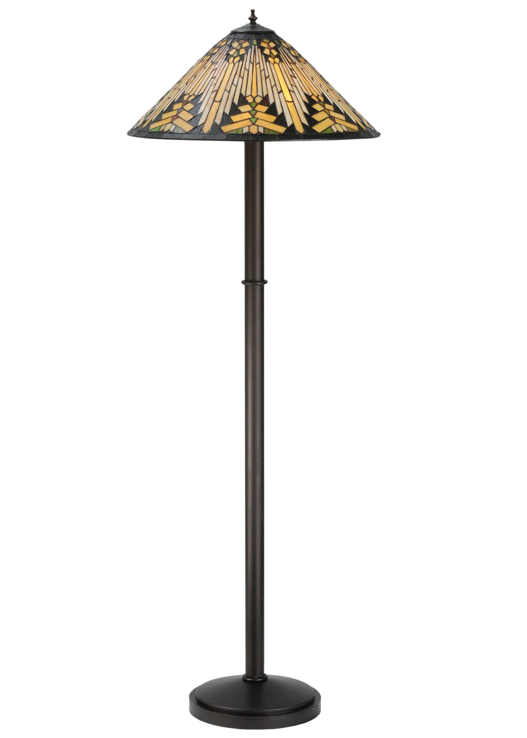 Meyda Tiffany 115434 Nuevo Mission Floor Lamp In Copperfoil with regard to measurements 1714 X 2400