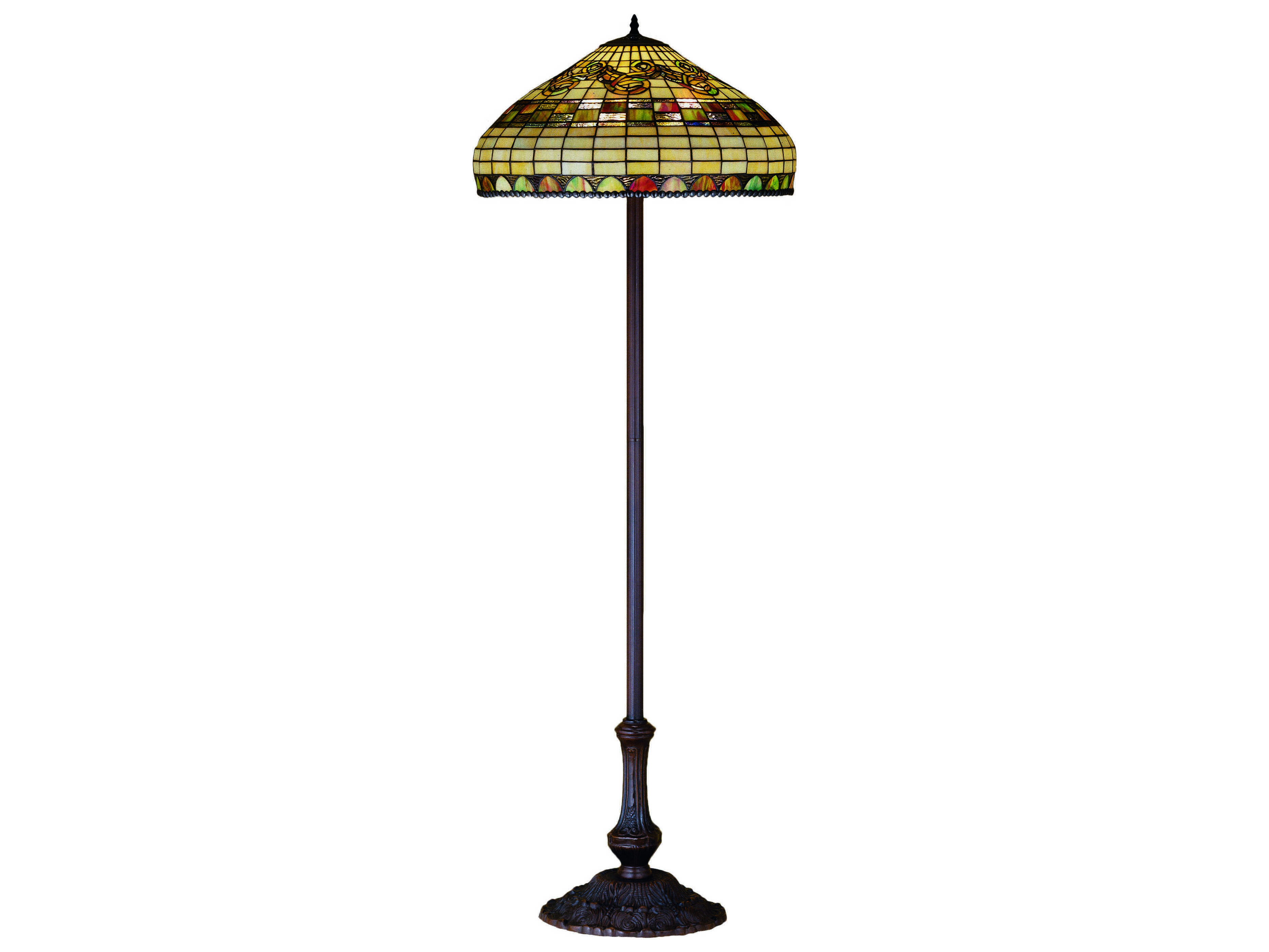 Meyda Tiffany Edwardian Multi Color Floor Lamp pertaining to proportions 3737 X 2804