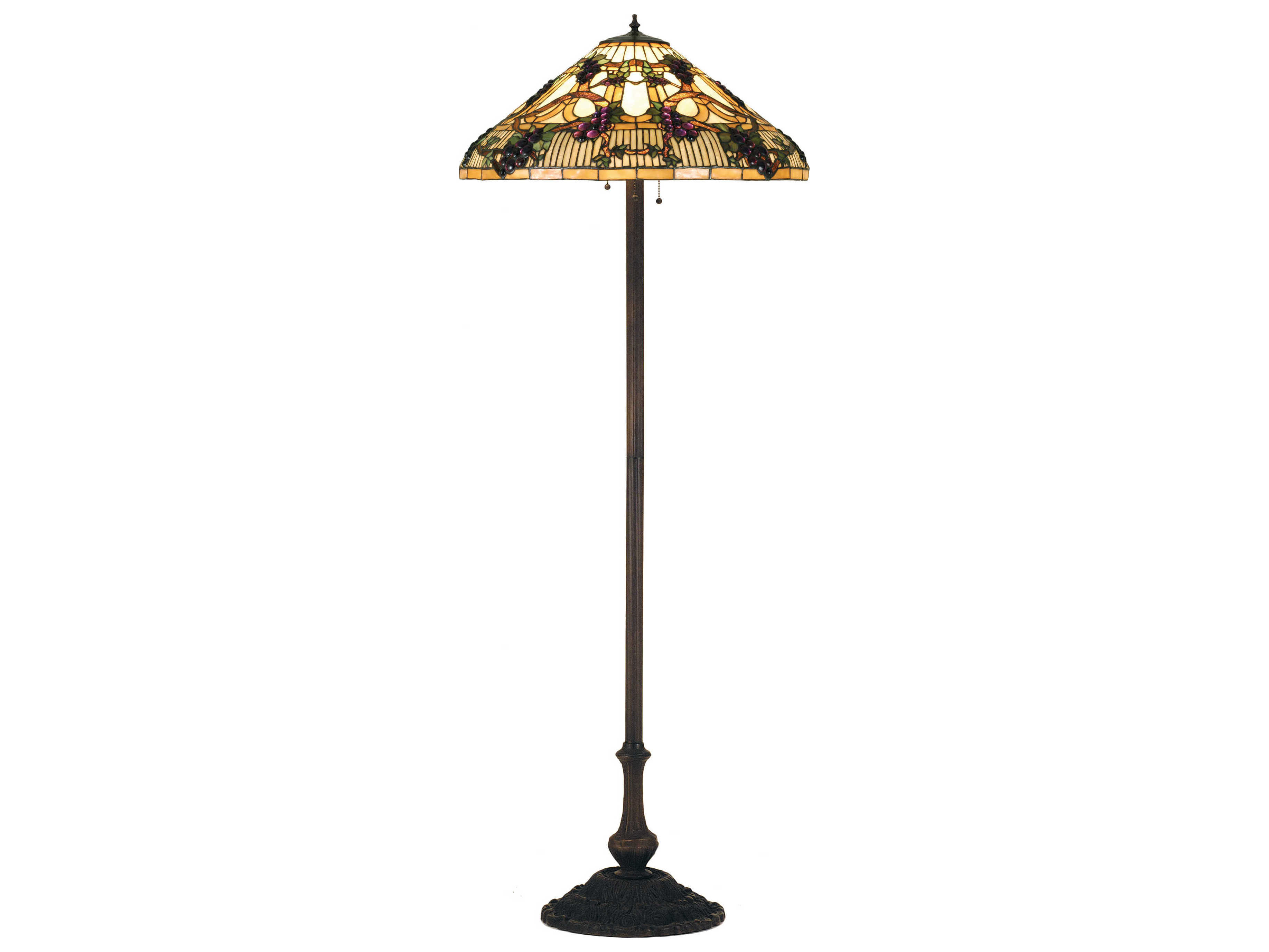 Meyda Tiffany Jeweled Grape Multi Color Floor Lamp in dimensions 3671 X 2754