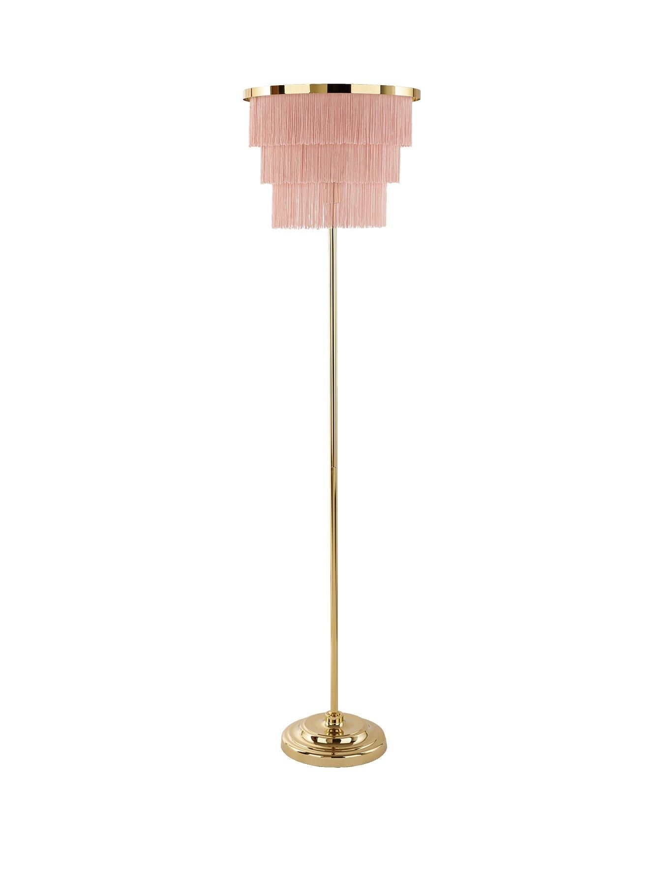 Michelle Keegan Home Sabina Tassel Floor Lamp Blush within measurements 1350 X 1800