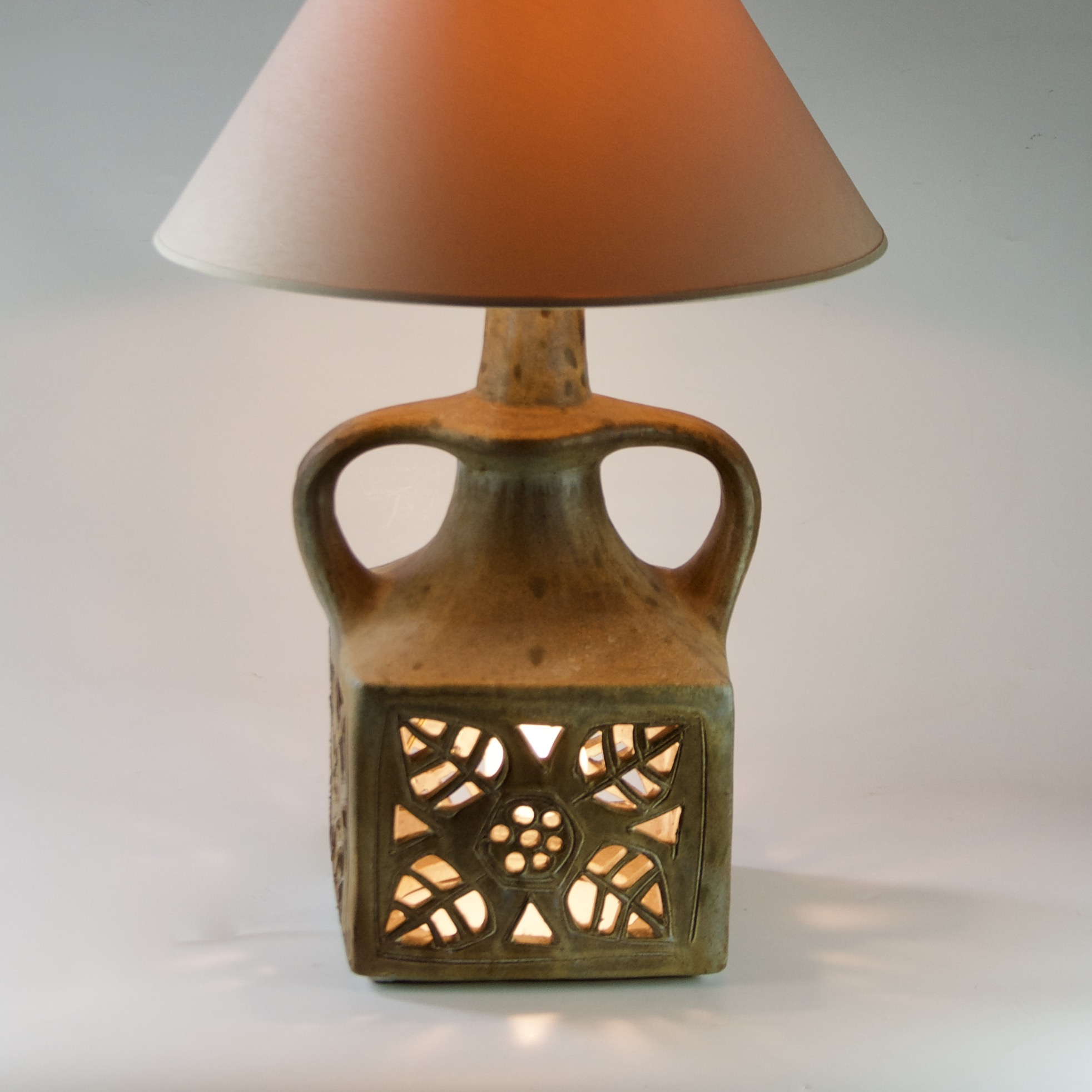 Mid Century Ceramic Floor Lamp 1960s 1970s Divine Style in proportions 1964 X 1964
