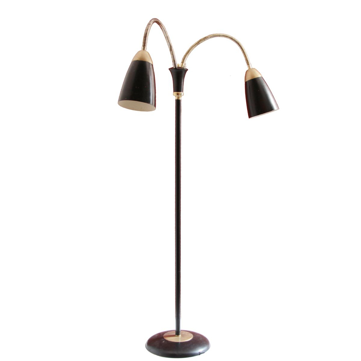Mid Century Floor Lamp With Two Flexible Arms 1950s For inside dimensions 1200 X 1200