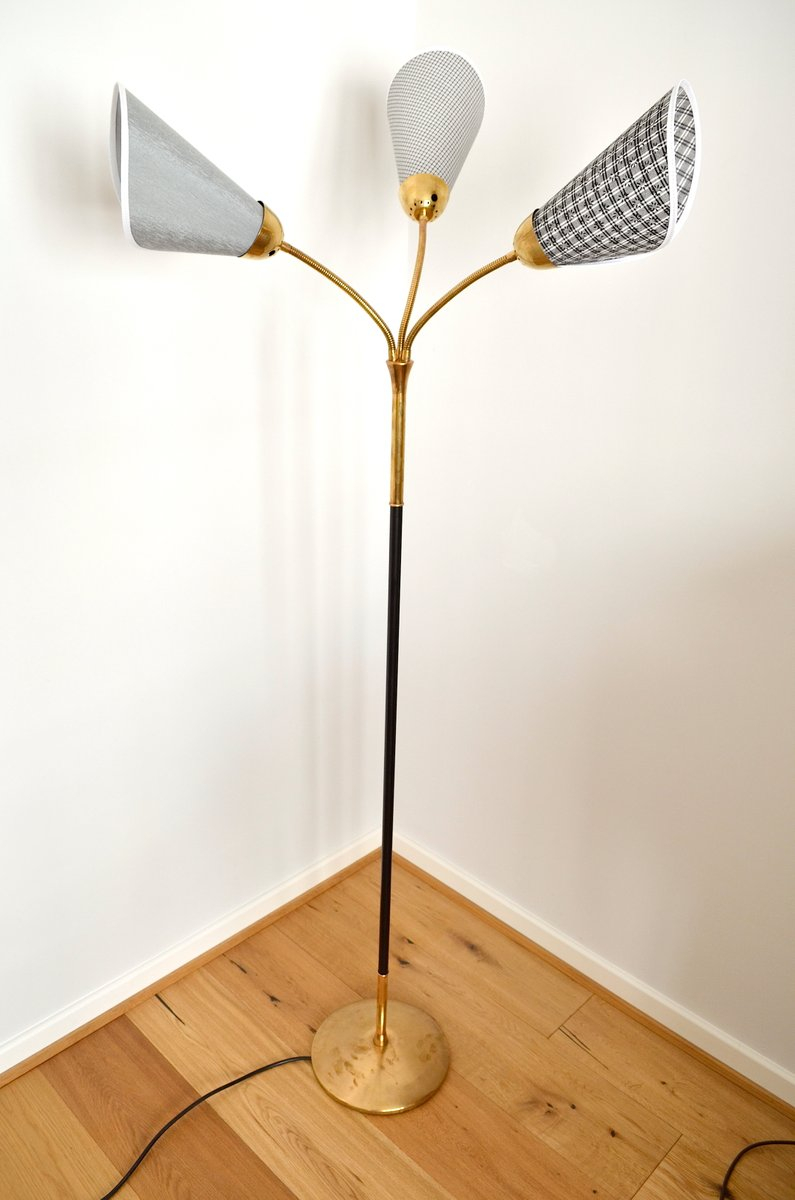 Mid Century German Floor Lamp With Adjustable Arms 1950s for measurements 795 X 1200
