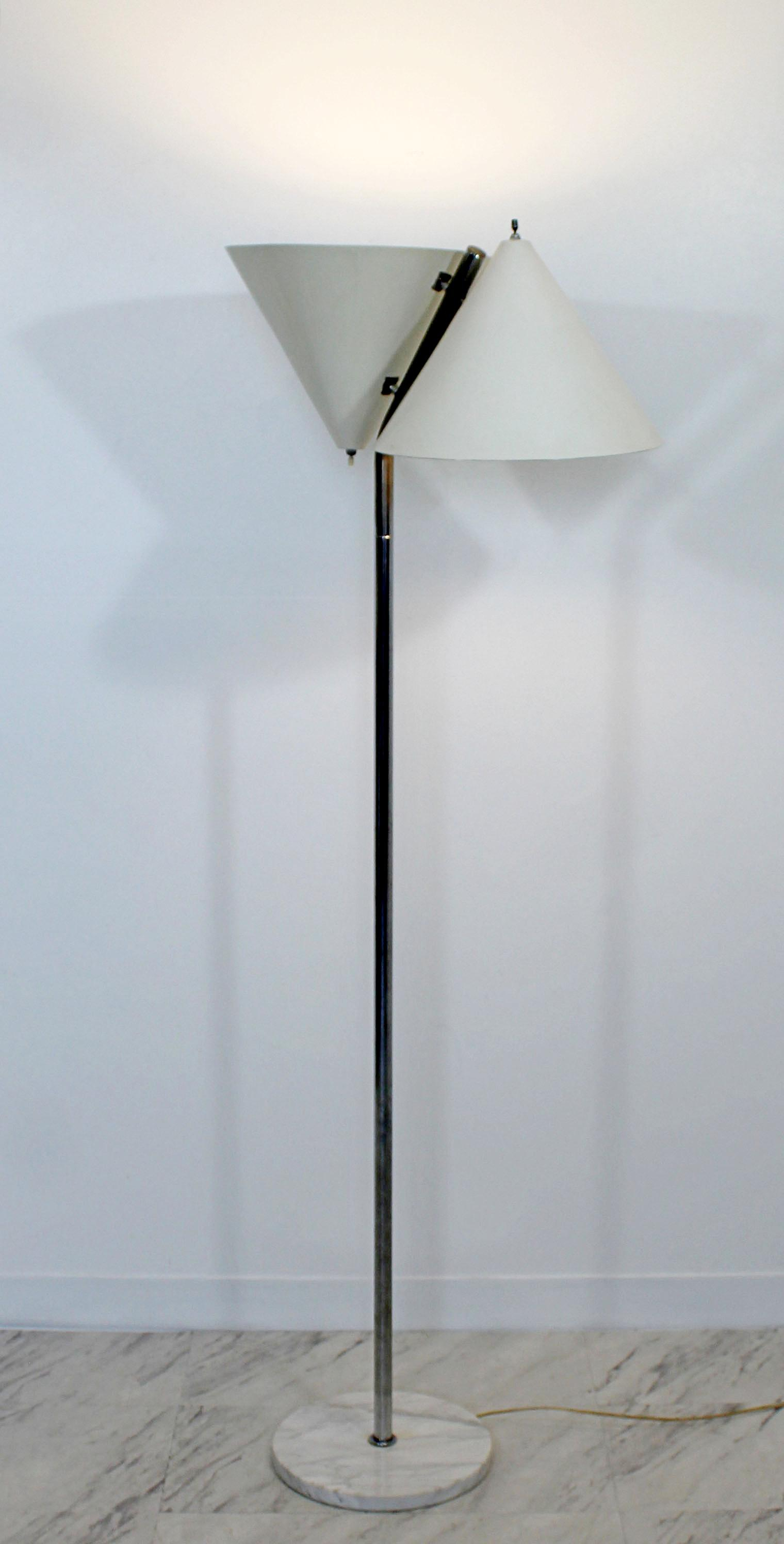 Mid Century Modern 2 Headed Cone Marble Floor Lamp Italian 1960s Arteluce Style inside size 1520 X 2992