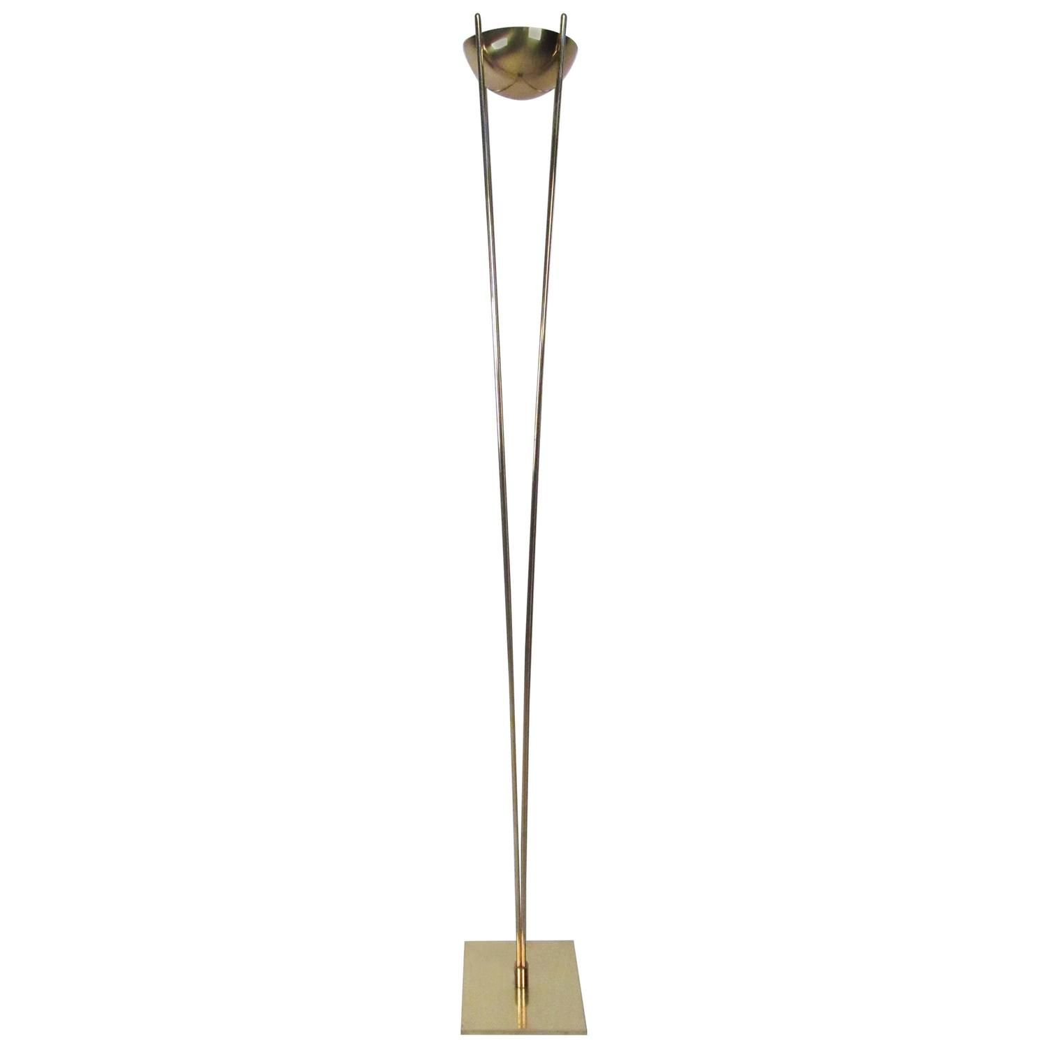 Mid Century Modern Brass Torchiere Lamp From A Unique intended for size 1500 X 1500