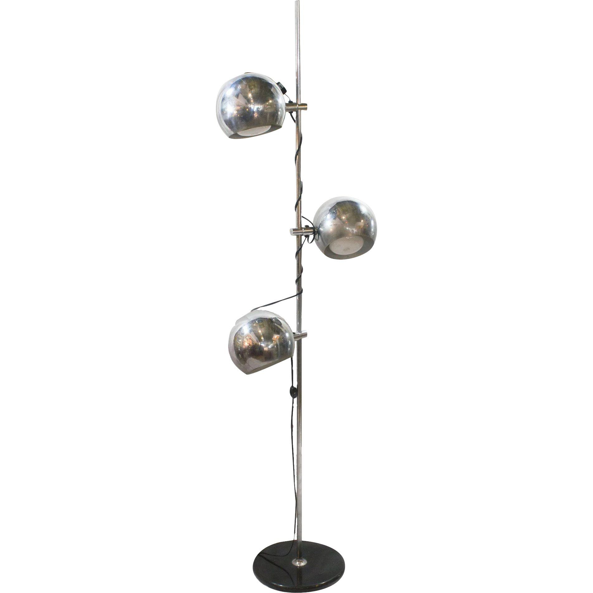 Mid Century Modern Chrome Eyeball Floor Lamp Midcentury inside size 1903 X 1903