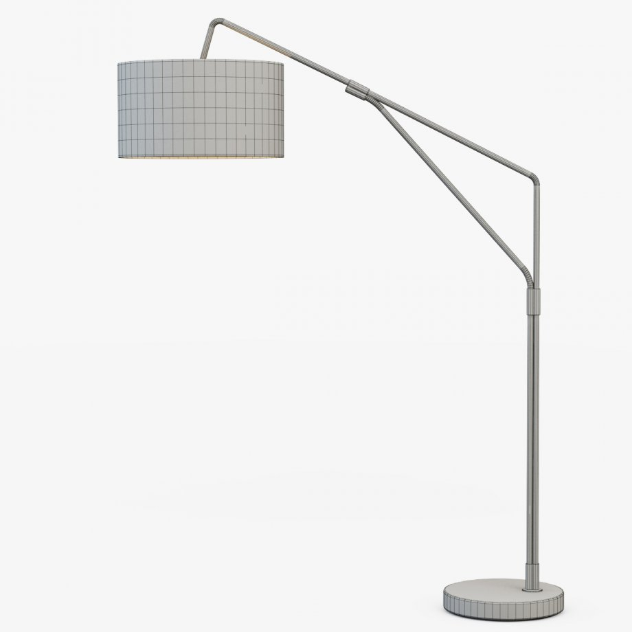 Mid Century Overarching Floor Lamp 3d Model Cgstudio intended for measurements 920 X 920