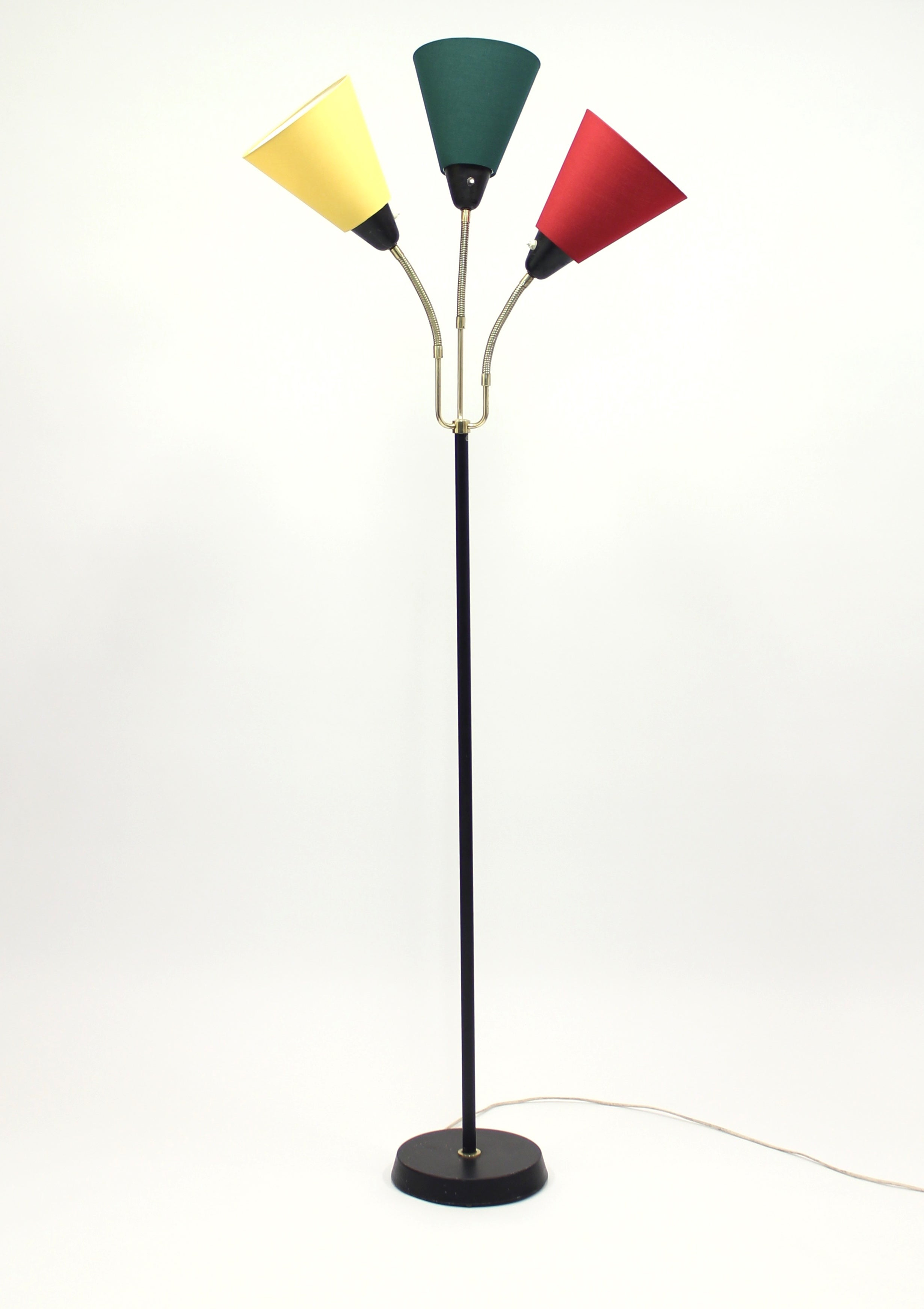 Mid Century Swedish Three Light Floor Lamp From Ab Armaturhantverk throughout sizing 2460 X 3485