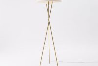 Mid Century Tripod Floor Lamp Antique Brass intended for measurements 1200 X 1200