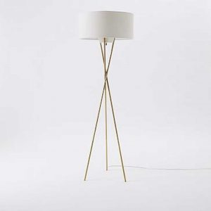 Mid Century Tripod Floor Lamp West Elm Havenly intended for sizing 1160 X 1160