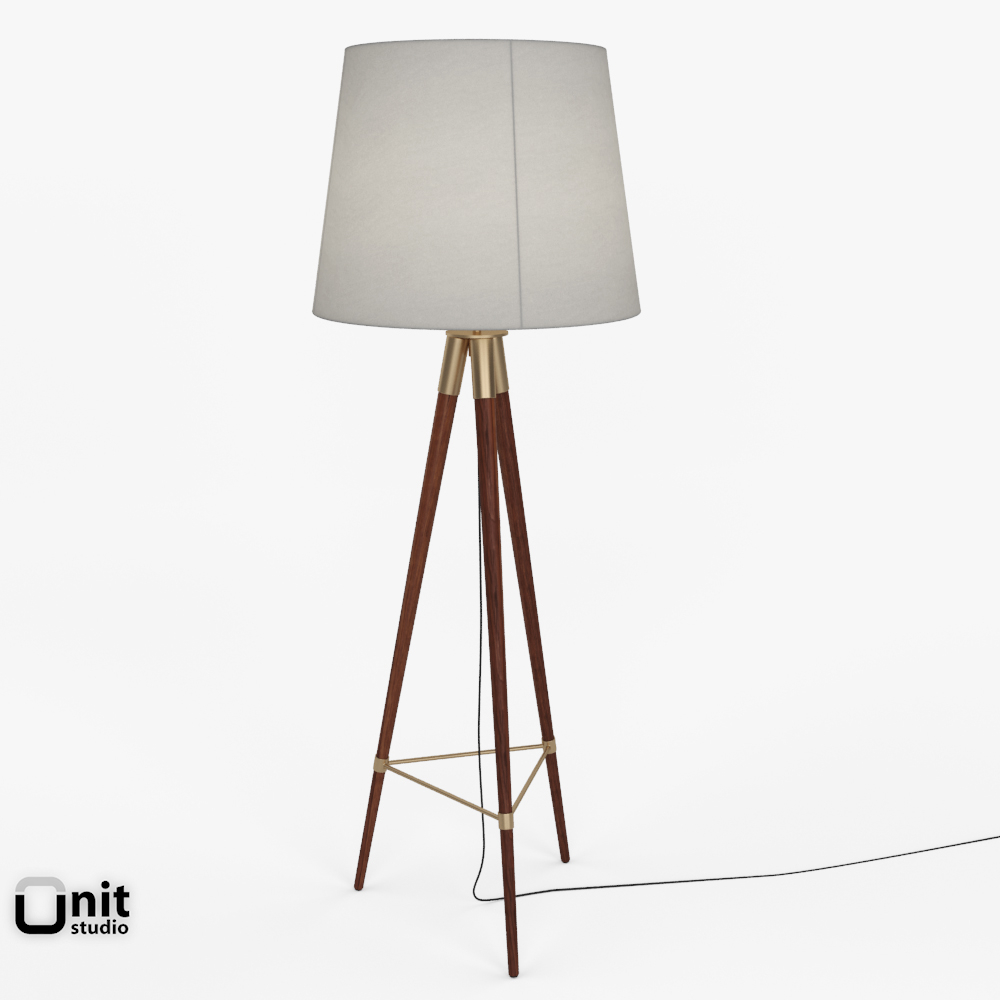 Mid Century Tripod Floor Lamp West Elm with regard to proportions 1000 X 1000
