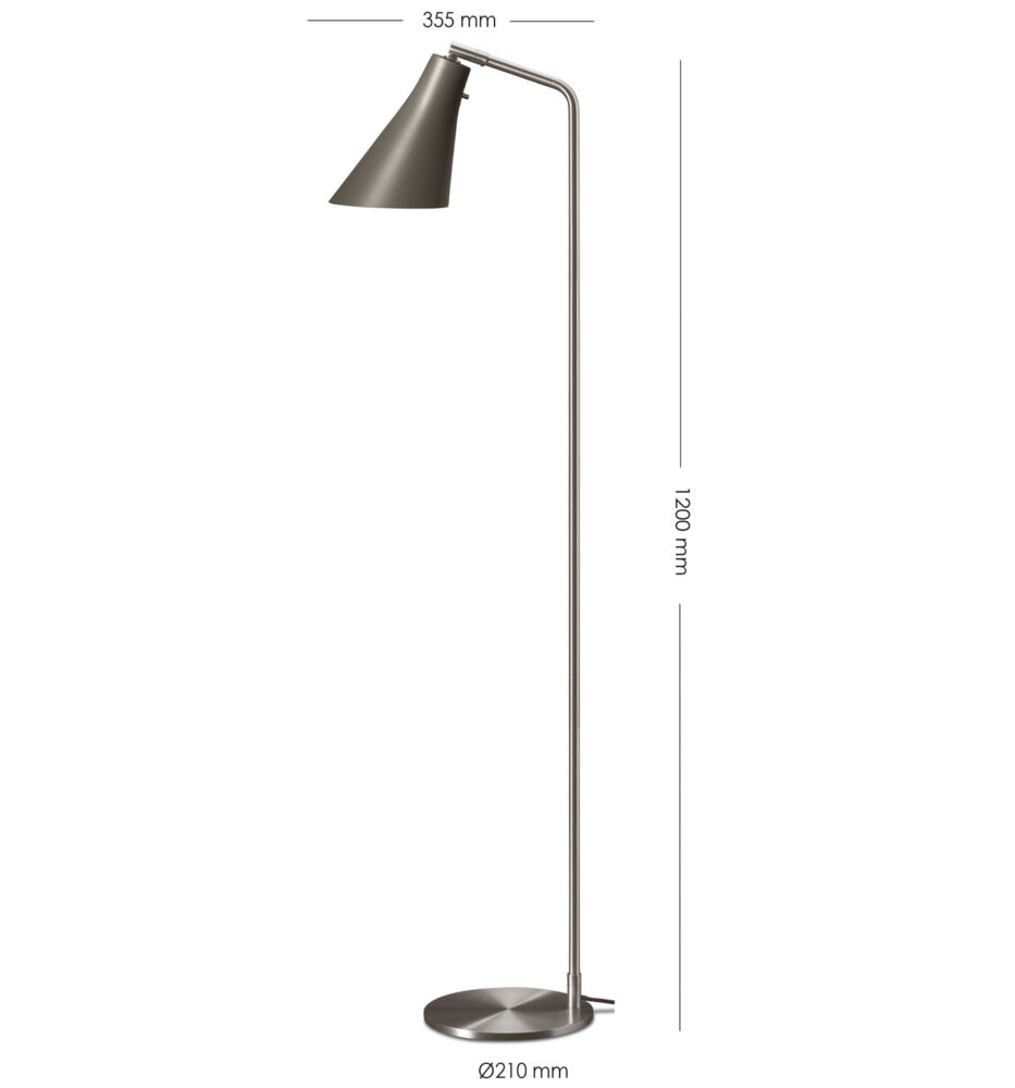 Miller Floor Lamp Rubn Lighting Design Niclas Hoflin with regard to dimensions 933 X 1000