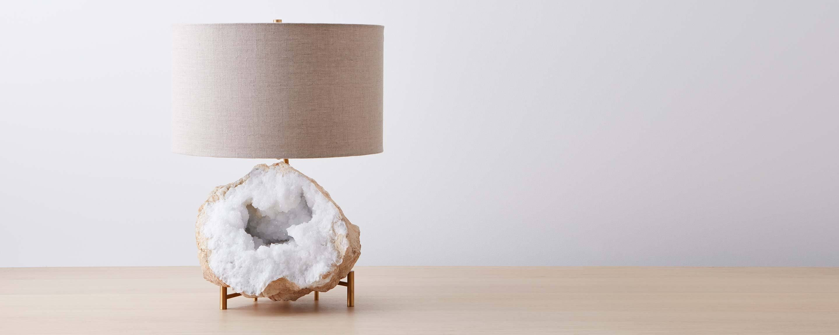 Mineral Lamp With Crystal Geode Table Lamp Table Lamp within sizing 2879 X 1152