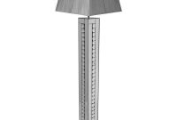 Mirrored Crystal Floor Lamp In Silver throughout dimensions 2000 X 2000