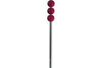 Mistro Red Orbchrome Base Eu Plug Floor Lamp within proportions 3600 X 5400