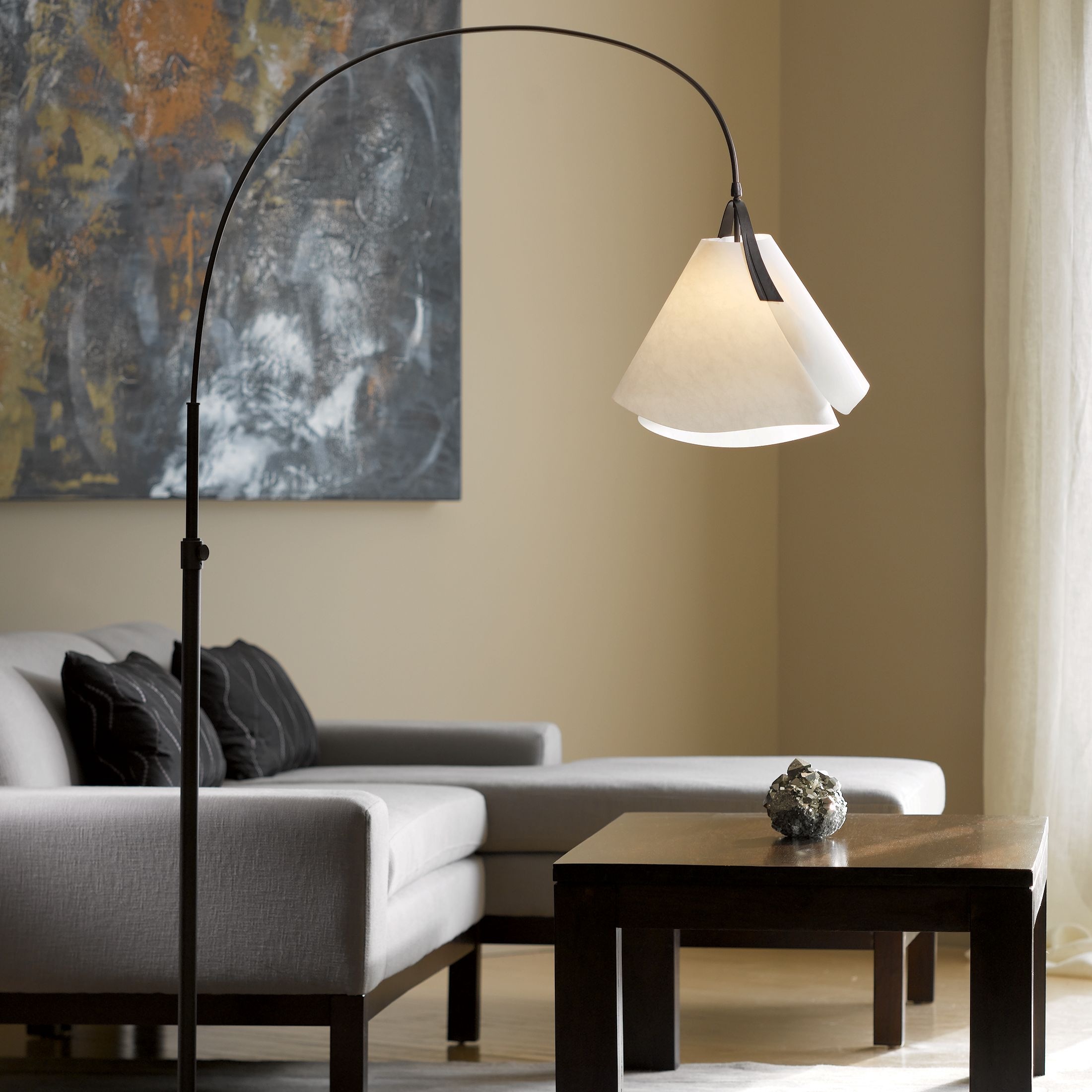 Mobius Arc Floor Lamp Hubbardton Forge regarding dimensions 2200 X 2200