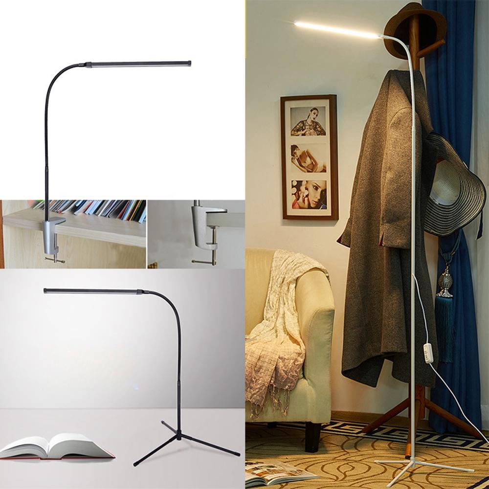Modern 8w White Warm White Led Floor Lamp Dimmer Usb Desk Reading Light Fixture For Bedroom Decor with dimensions 1000 X 1000