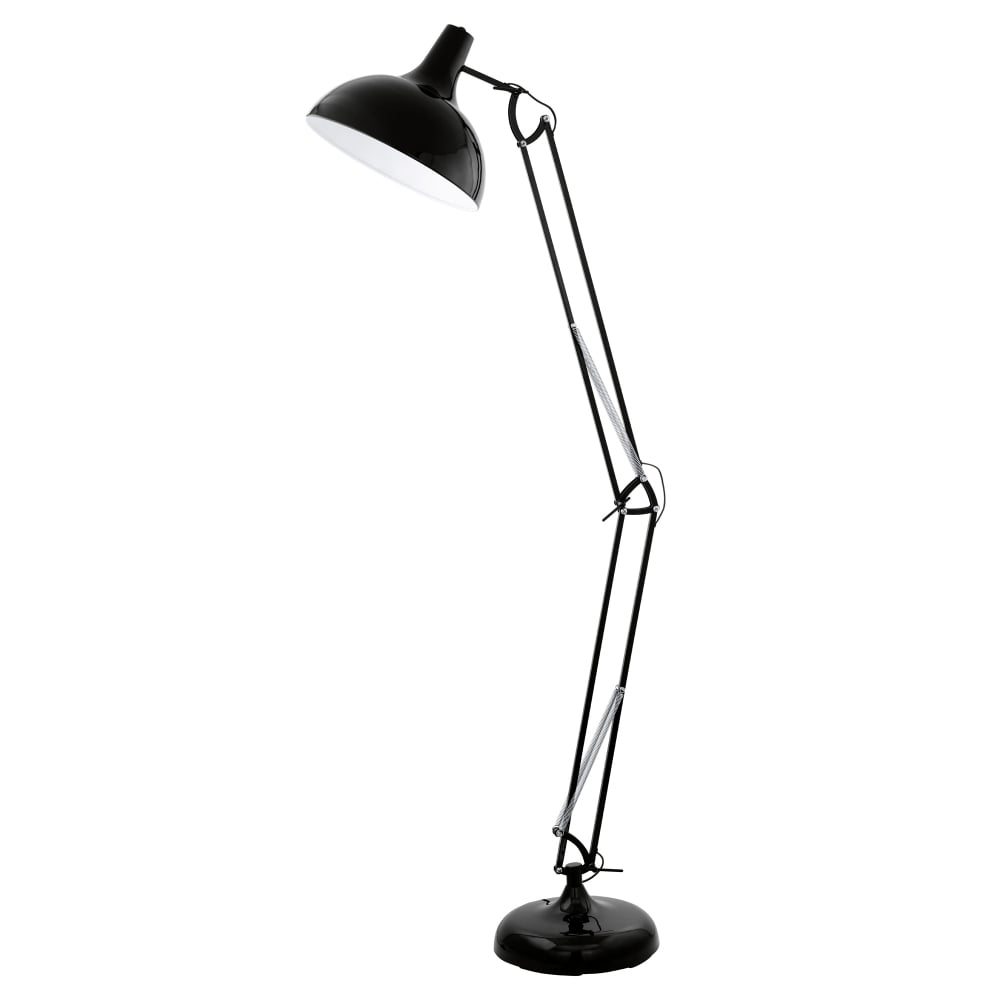 Modern Black Floor Lamp A F Lighting 8423 60 In Silver And L throughout proportions 1000 X 1000