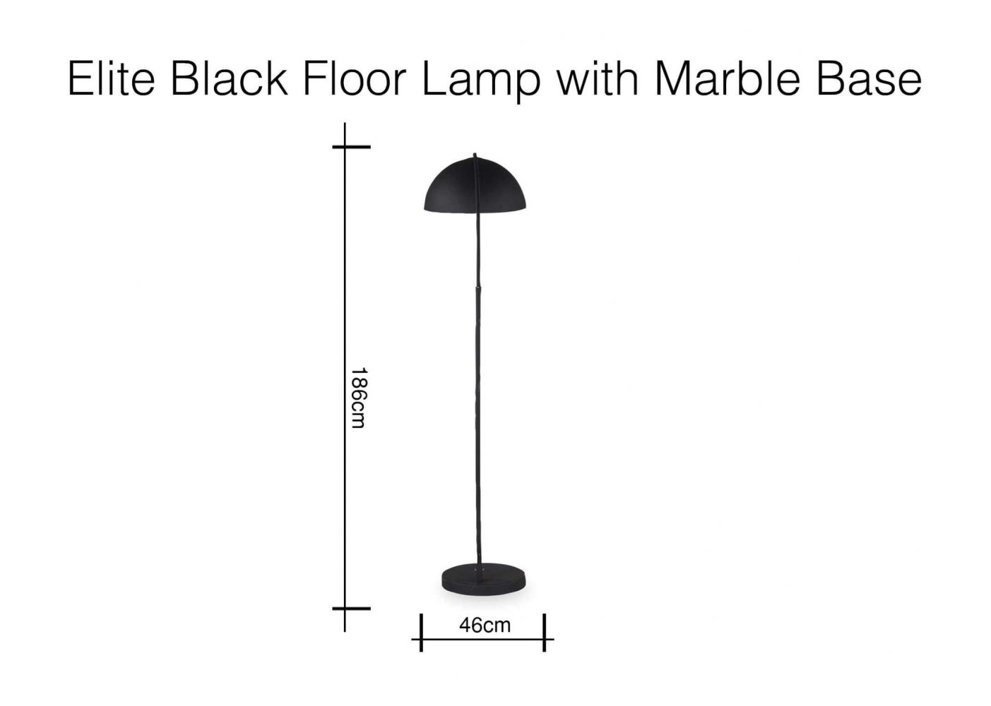 Modern Black Floor Lamp With Marble Base Gold Shade Inside Elite with regard to measurements 1403 X 1000