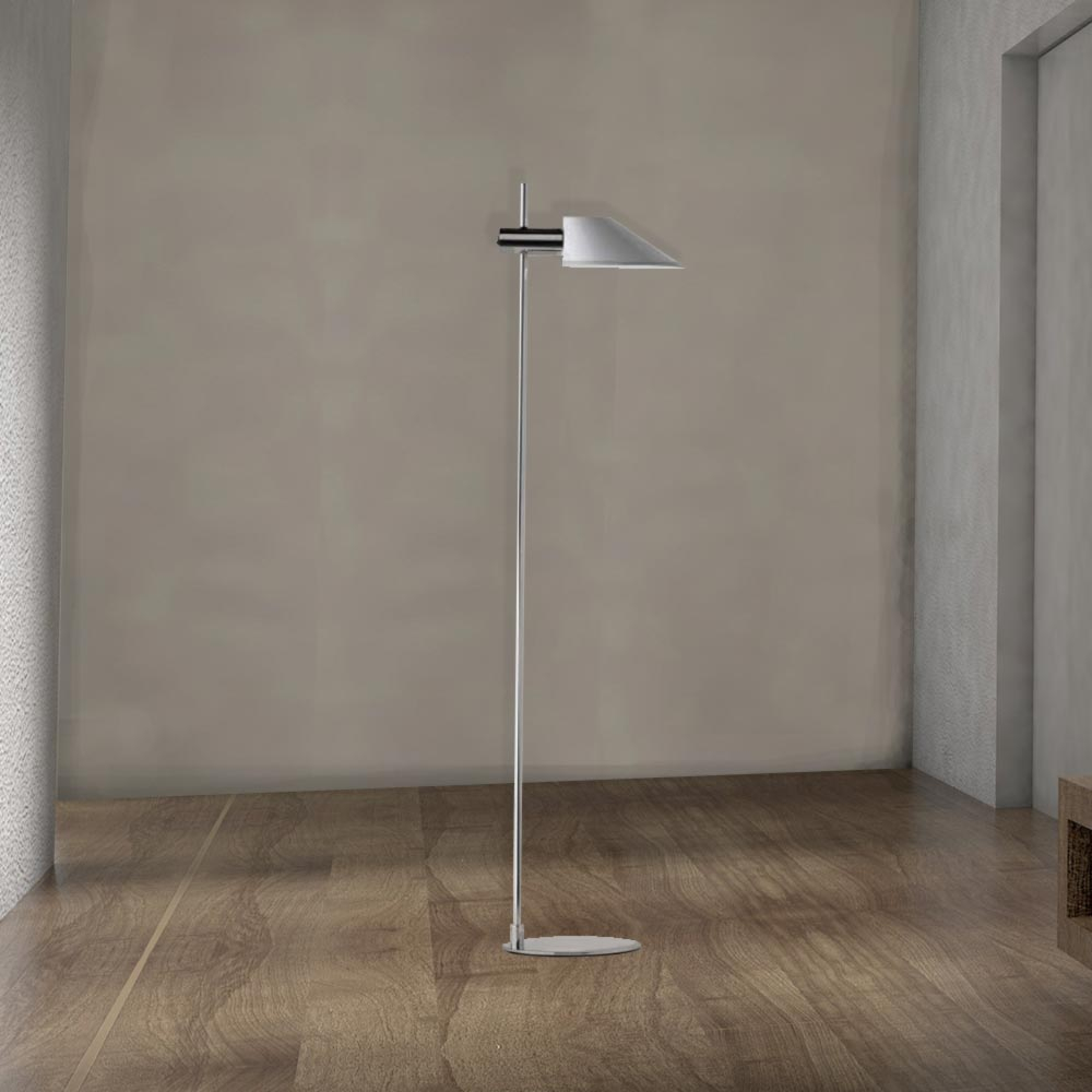 Modern Chrome Floor Lamp Cl 33979 regarding measurements 1000 X 1000