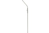 Modern Flex Arm Dimmable Reading Floor Lamp In Satin Nickel Finish Sl232 pertaining to size 1000 X 1000