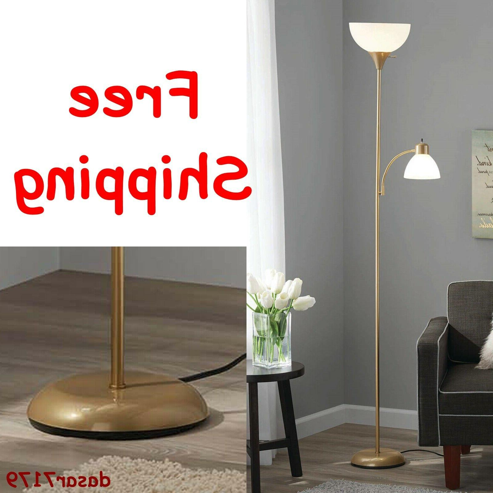Modern Floor Lamp 72 Living Room Light Office Home Decor Torchiere Shade Combo in measurements 1600 X 1600