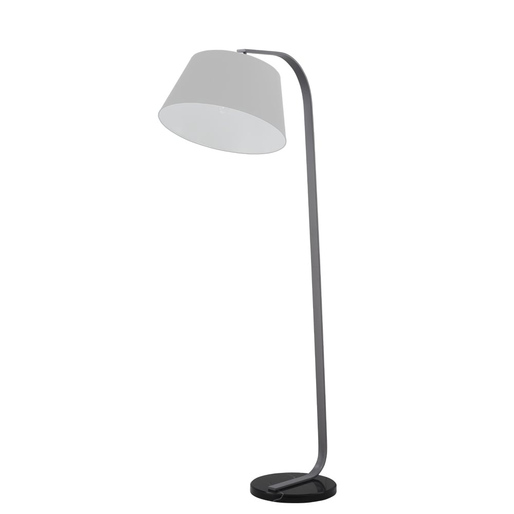 Modern Floor Lamp With Marble Base And Silver Grey Shade Sl2281172 for sizing 1000 X 1000