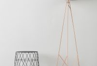 Modern Geometric Tripod Floor Lamp With Shade pertaining to dimensions 2551 X 3000