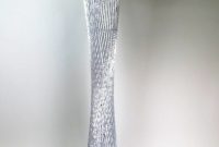 Modern Silver Aluminium Wire Twisted Round Diablo Led Floor Lamp Unique Light within sizing 768 X 1024