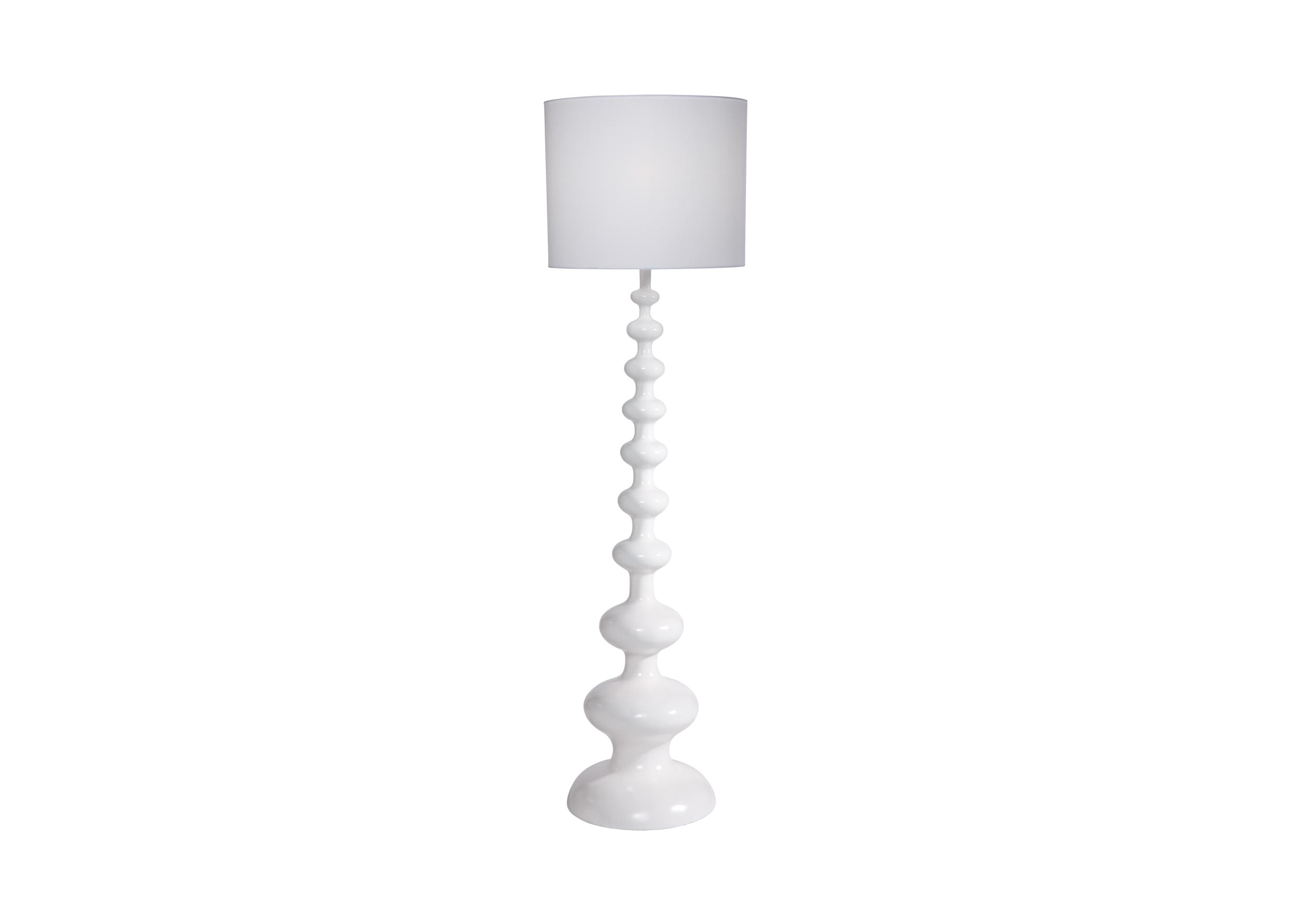 Modern Spindle Floor Lamp Snow White Gloss Floor Lamp in proportions 2430 X 1740