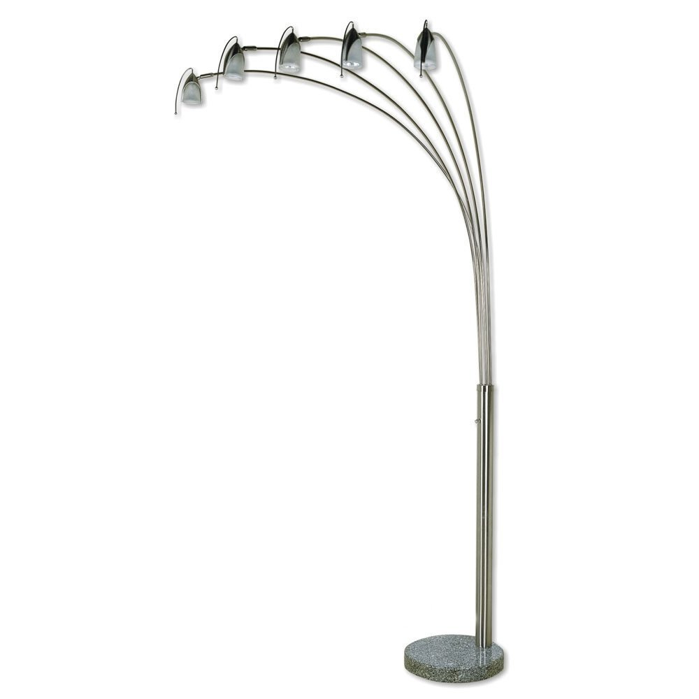 Modern Style Of Gold 5 Arm Arch Floor Lamp for size 1000 X 1000