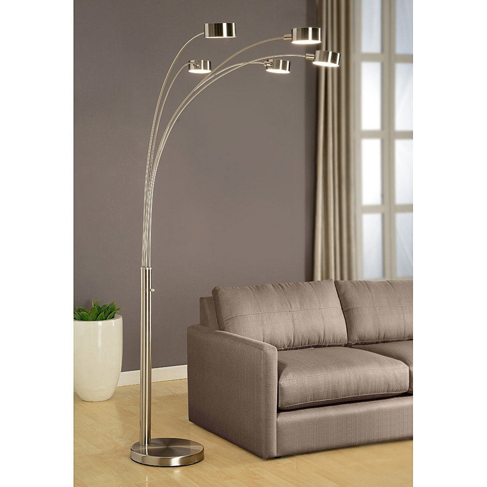 Modern Style Of Gold 5 Arm Arch Floor Lamp intended for sizing 1000 X 1000