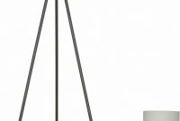 Modern Tripod Table And Floor Lamp Set Black Metal Finish Living Room Lamps with proportions 911 X 1500