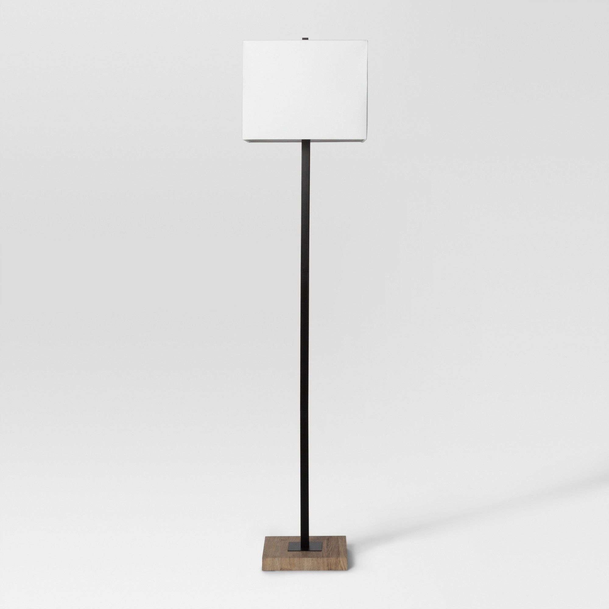 Modern Wood Square Floor Lamp Black Includes Energy with regard to proportions 2000 X 2000