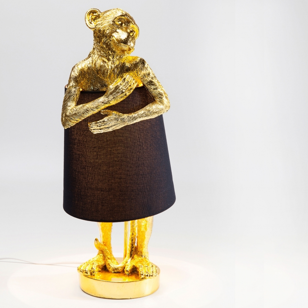 Monkey Table Floor Lamp Gold Black in sizing 1000 X 1000