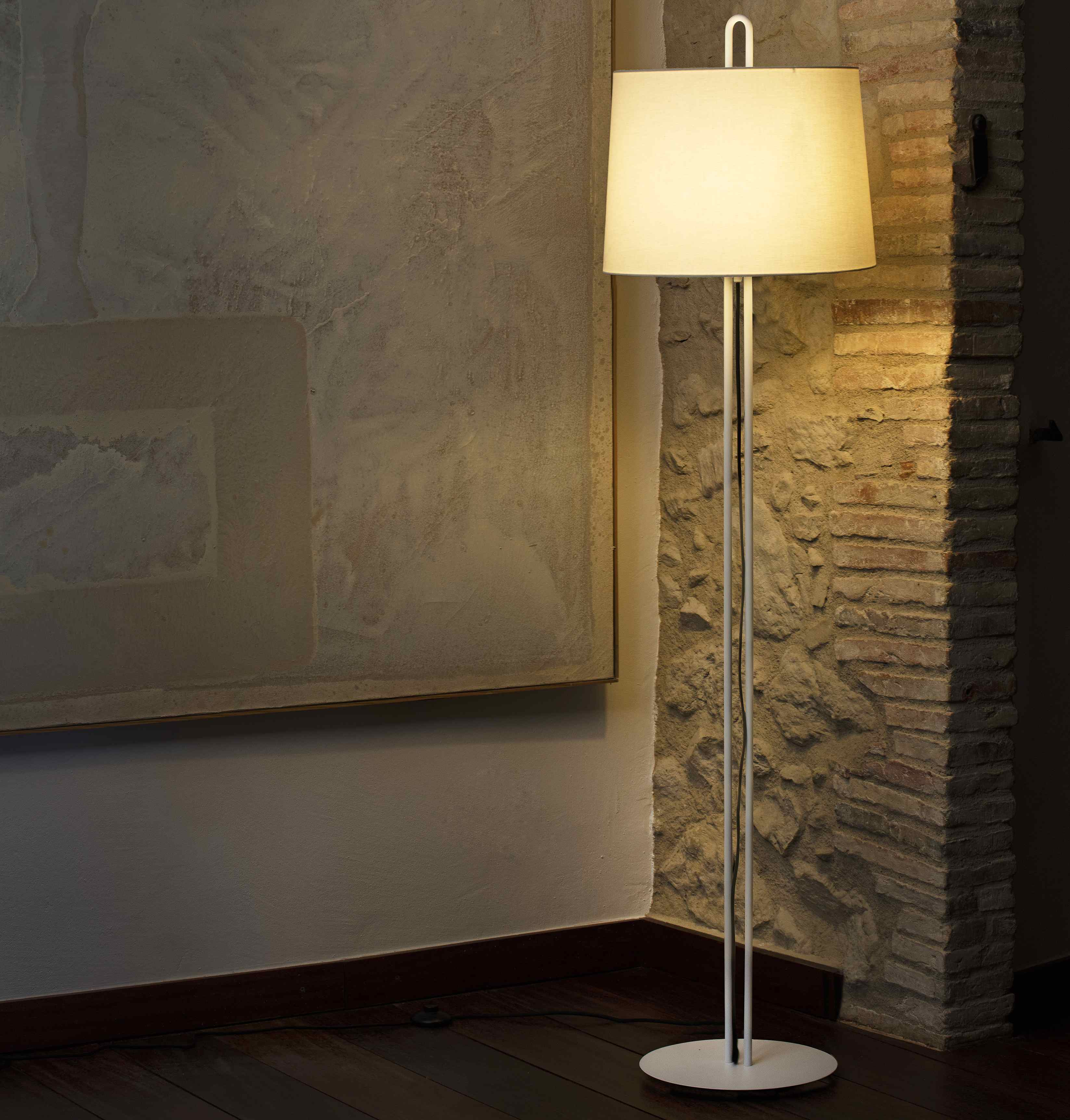 Montreal White Structure Floor Lamp Faro intended for sizing 3294 X 3448