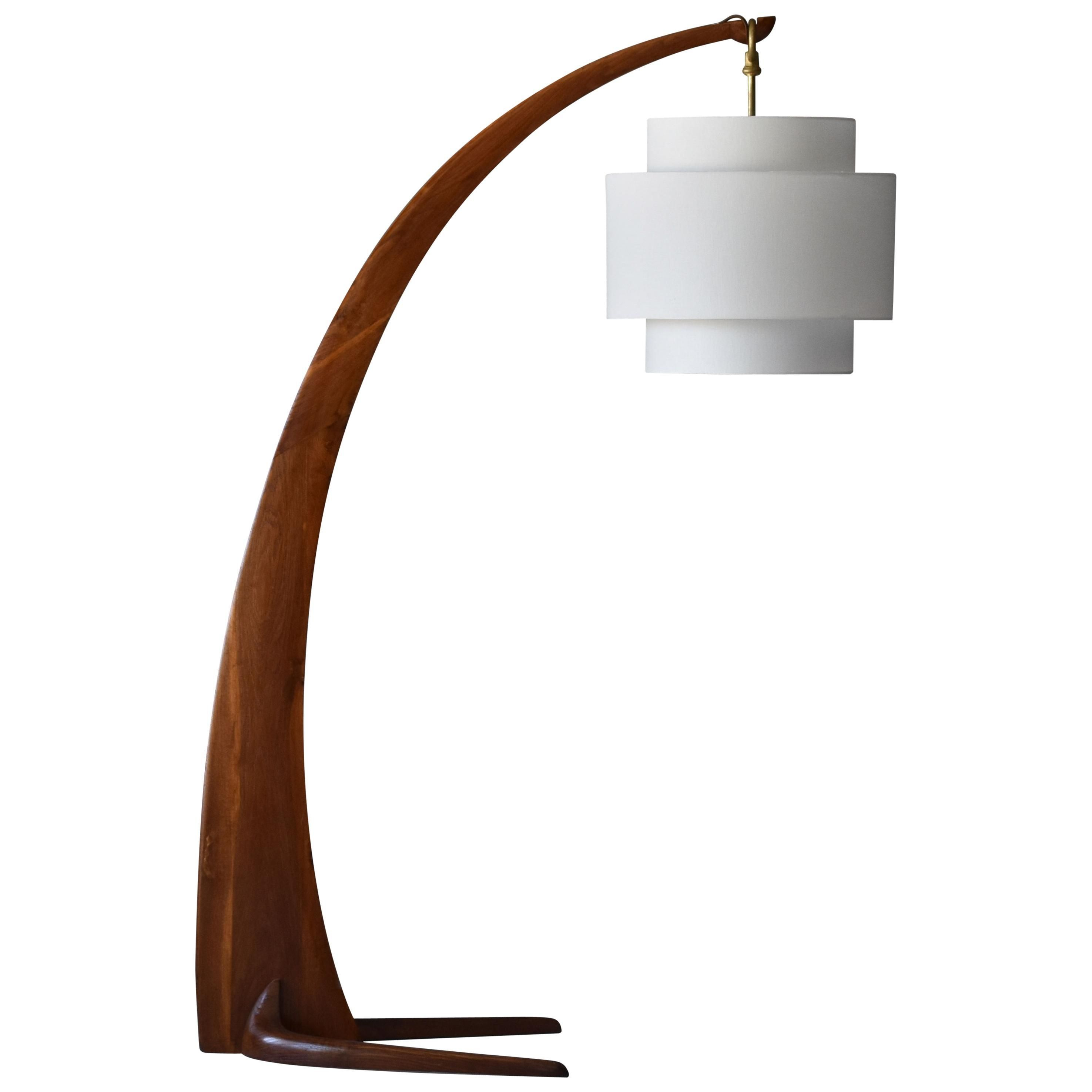 More Click Curved Floor Lamp Arm Large Modernist inside sizing 2950 X 2950