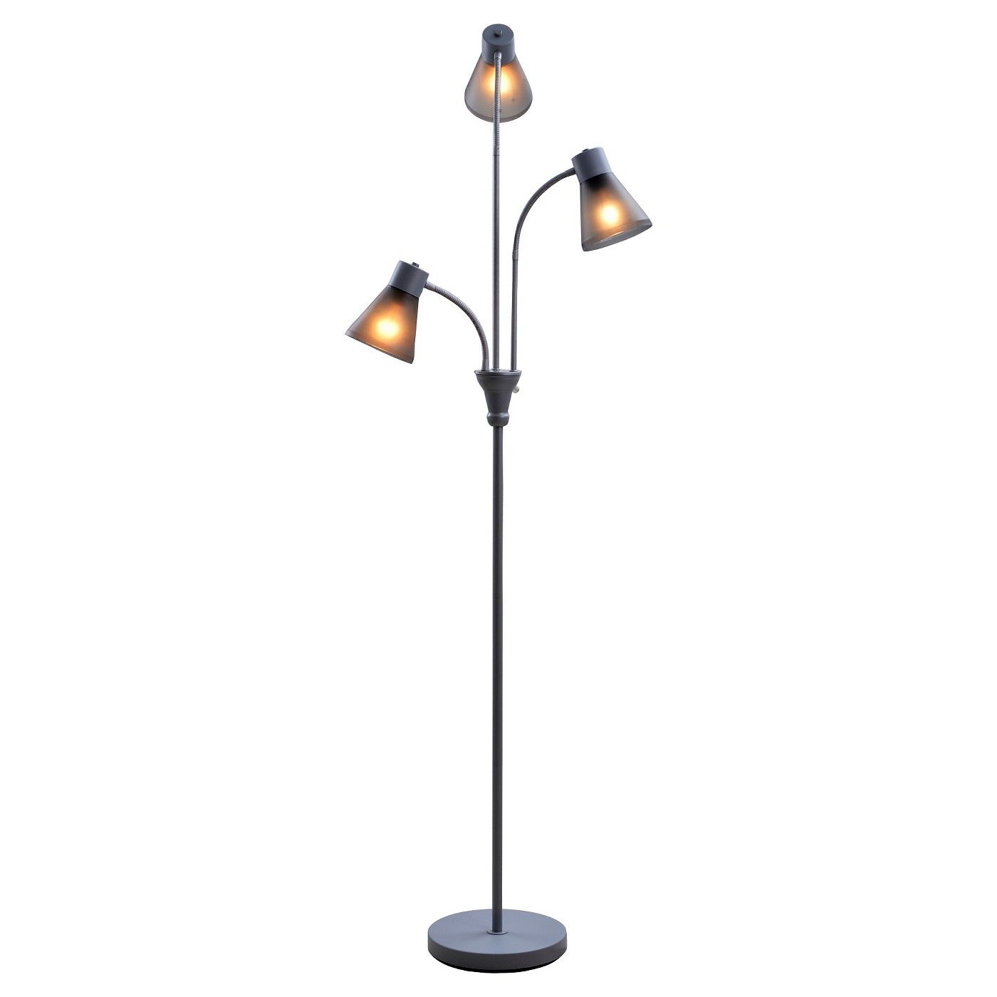 Multi Head Floor Lamp Gray Includes Energy Efficient Light in measurements 1400 X 1400