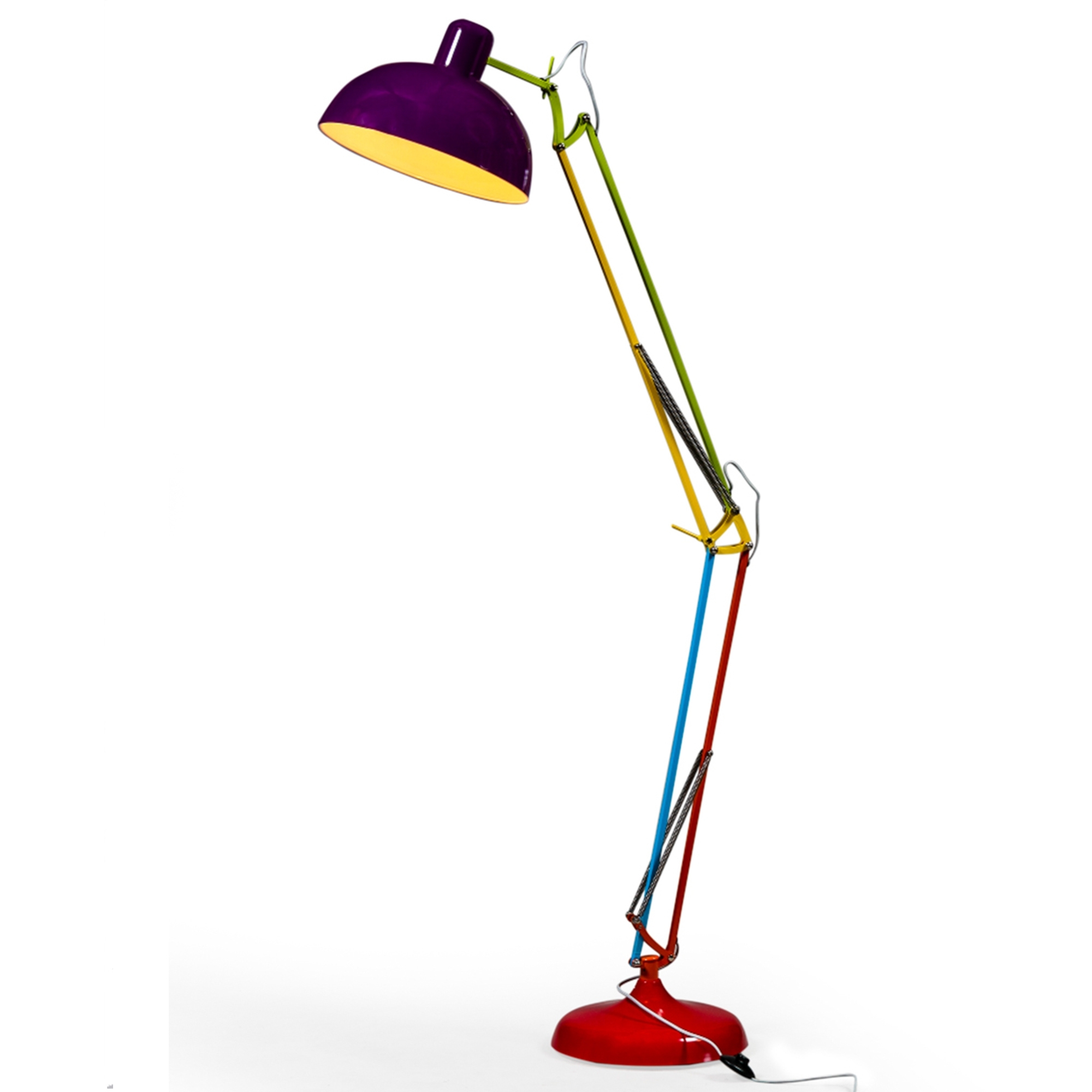 Multicoloured Extra Large Classic Desk Style Floor Lamp inside proportions 2000 X 2000