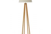 Natural Wood Four Leg Floor Lamp With Natural Shade in measurements 1000 X 1000