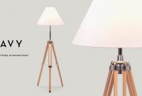 Natural Wood Tripod Floor Lamp Navy Products In 2019 pertaining to measurements 2695 X 1500