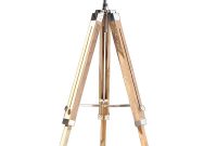 Nautical Teak Wood Floor Lamp Tripod Stand Home Decor throughout dimensions 1000 X 1500